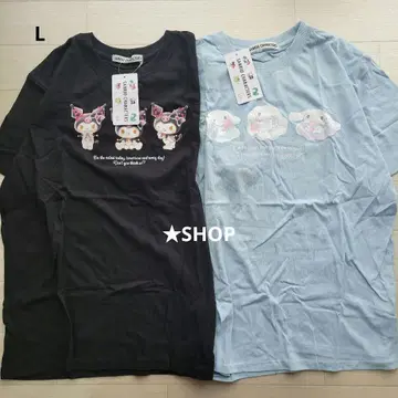 산리오 쿠로미 시나모롤 반팔 티셔츠 L