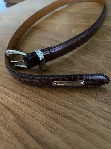 Ralph Lauren 브라운 가죽 벨트