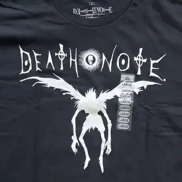 00s DEATH NOTE 데스노트 티셔츠 류크 데드스탁