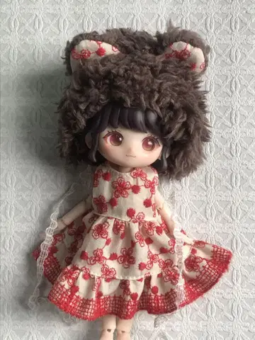 리로로 1/12 인형 오비츠 11 아웃핏 원피스 인형옷 모자