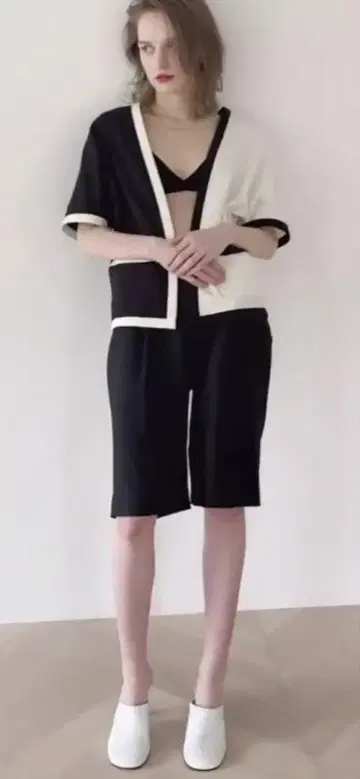 zoe 바이컬러 자켓