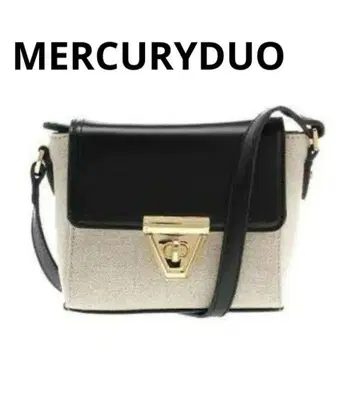 MERCURYDUO 숄더백 블랙/베이지 택 포함