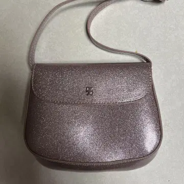 핑크 글리터 숄더백