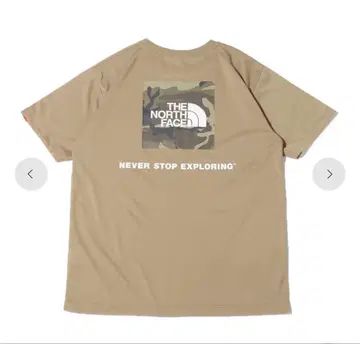 THE NORTH FACE 카모플라주 티셔츠 베이지