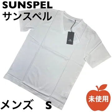 SUNSPEL 선스펠 V넥 티셔츠 S 사이즈 화이트 흰색