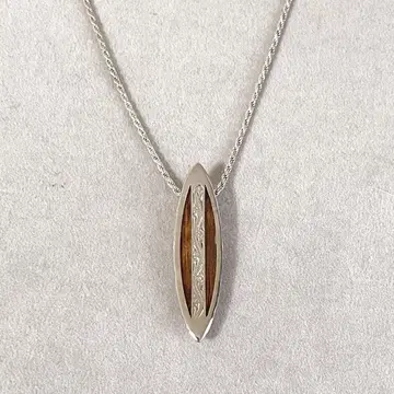 KOA WOOD SILVER925 서핑보드 목걸이