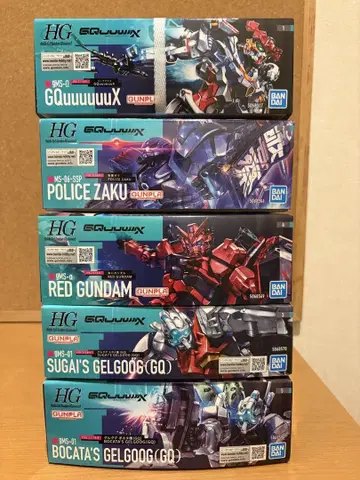 HG 1/144 GQuuuuuX 5개 세트 미개봉 새상품