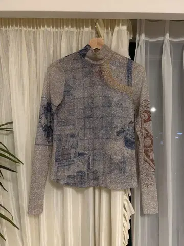 요헤이 오노 Graphic Mesh Top/그래픽 메쉬 상의