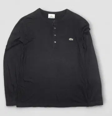 라코스테 LACOSTE 블랙 검정 2 헨리넥 M 긴팔 티셔츠