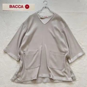 BACCATOMORROW LAND 풀오버 V넥 봄/여름 오버 사이즈