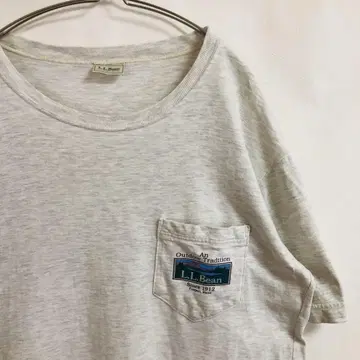 L.L.Bean 포켓 티셔츠 USA제 애쉬 그레이