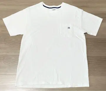 새상품급 할리우드 랜치 마켓 화이트 포켓 티셔츠 H 로고 포함 사이즈 M
