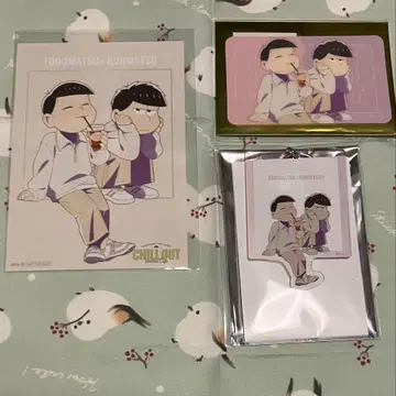 오소마츠 6쌍둥이 믹스 정원 이치마츠&토도마츠 아크링 키링, 경질 카드