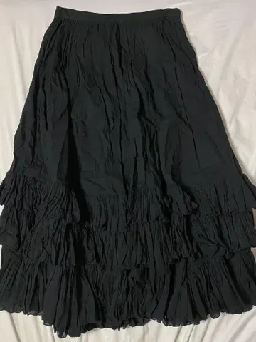 폴로 롱 스커트 블랙 0