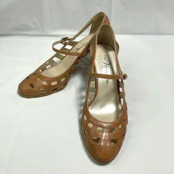 GINZA Kanematsu 긴자 카네마츠 가죽 샌들 브라운 25cm