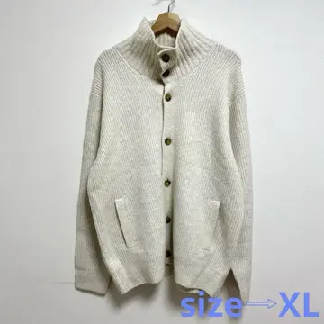 유니클로 유니클로 남성용 수플레 얀 스탠드 카라 가디건 긴팔