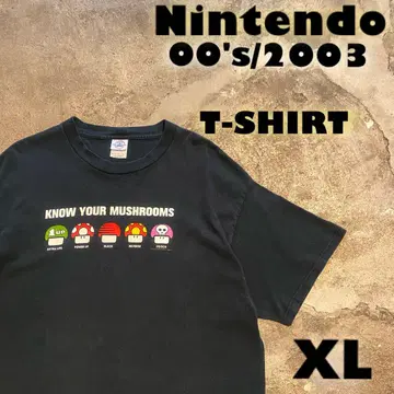 XL 00's/2003 닌텐도 마리오 버섯 게임 티셔츠