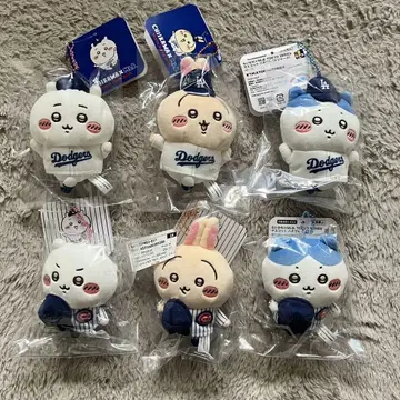 치이카와 하치와레 토끼 MLB 마스코트 다저스 컵스 6종