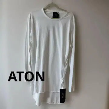 ATON 화이트 긴팔 티셔츠 택 포함 새상품