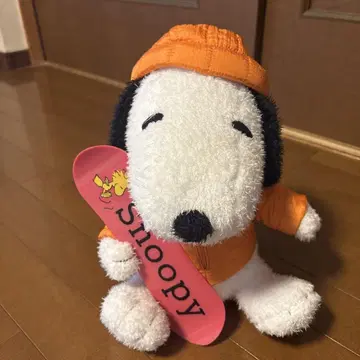 스누피 봉제 인형 오렌지