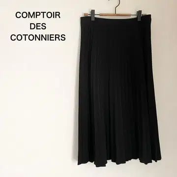 COMPTOIR DES COTONNIERS 플리츠 스커트 블랙