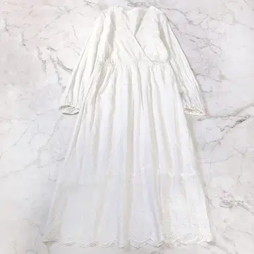 SLOBE IENA 슬로브 이에나 자수 레이스 자수 원피스