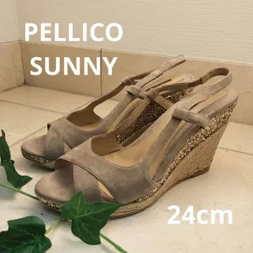 PELLICO SUNNY 펠리코 써니 웨지솔 샌들 라메 24