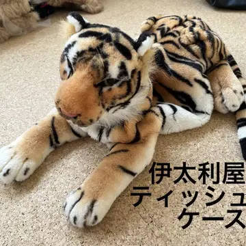 티슈 케이스 이타리야 호랑이 타이거 봉제 인형