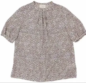 UNITED ARROWS 도트 무늬 반팔 블라우스
