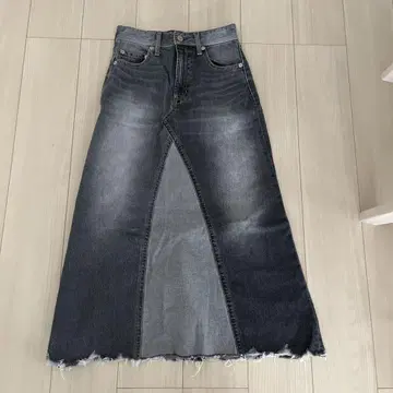 로데오 크라운 데님 스커트