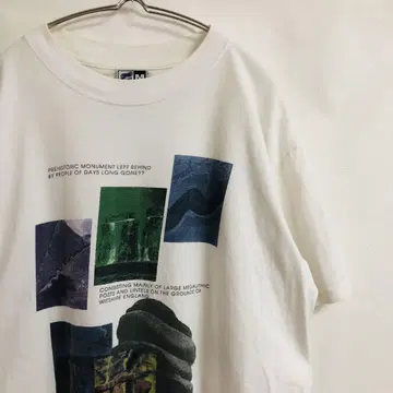 USA제 아트 프린트 티셔츠 Stonehenge M