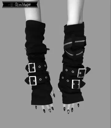 dimmoire 디무모어 데님 암 커버 블랙