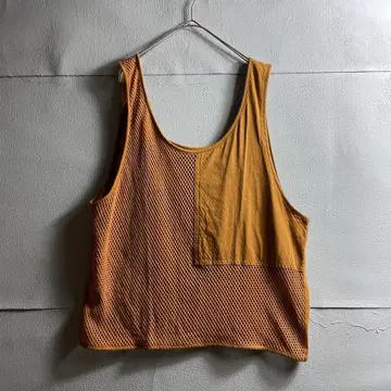 유럽 80s 90s 탱크탑 슬리브리스 상의 빈티지