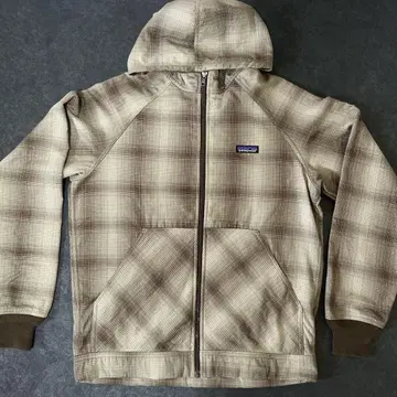 Patagonia 00s 옴브레 체크 지퍼 후드티 S