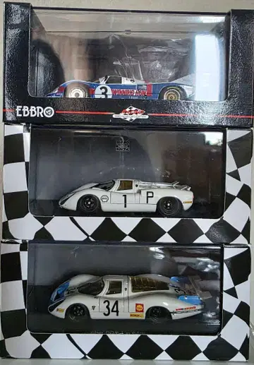 EBBRO Porsche 르망 시리즈 3대 세트