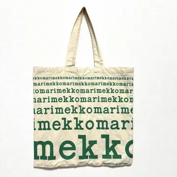 미사용 새상품 marimekko 마리메꼬 토트백 에코백 그린 로고