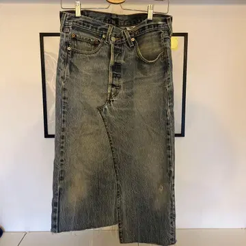 THRIDDA Levis 리메이크 데님 스커트 M-L