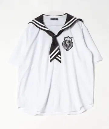 TRAVAS TOKYO 세일러 카라 반팔 셔츠