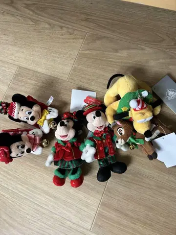 미키와 미니 크리스마스 봉제 인형 세트