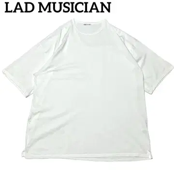 LAD MUSICIAN 빅 실루엣 티셔츠 화이트 무지 일본제
