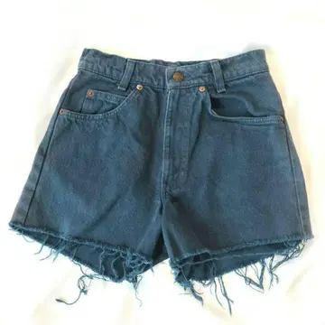 빈티지 Levis 데님 숏 팬츠 컷오프 페어리 그런지