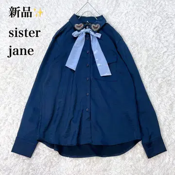 sister jane 시스터 제인 블라우스 하트 비쥬 보타이