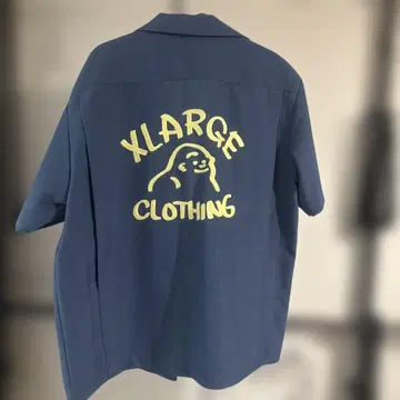 XLARGE 반팔 워크 셔츠 M 블루