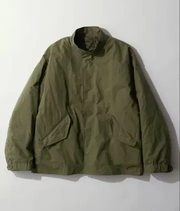 숏 M65 스탠드 모즈 코트 & 퀼팅 라이너 블루종