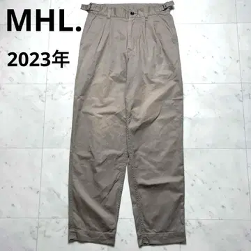 23년 MHL. 사이드 조절기 워시드 투 턱 팬츠 .