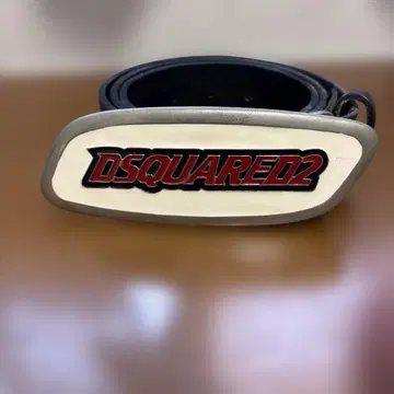 DSQUARED2 로고 가죽 벨트