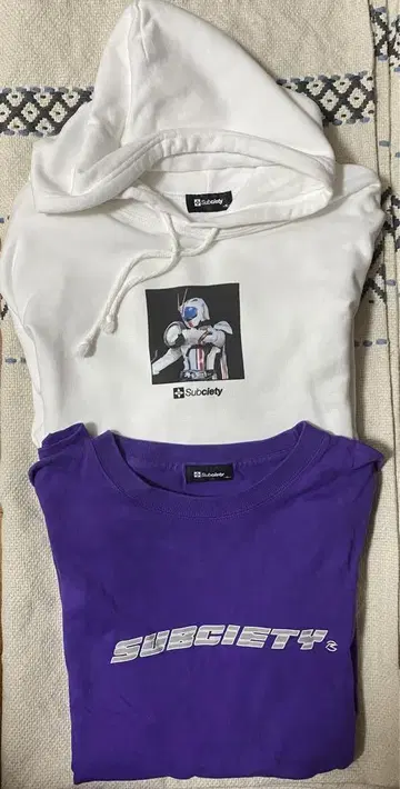 subciety x 가면라이더 마하 후드티 + 티셔츠 XL 묶음 판매