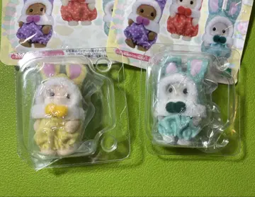 실바니안 패밀리 컬러풀 토끼 코스튬 2개