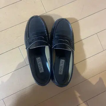 HARUTA 블랙 로퍼 23.5cm