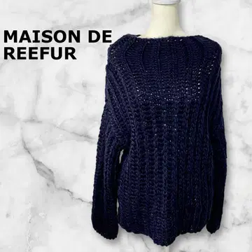 MAISON DE REEFUR 네이비 니트 스웨터